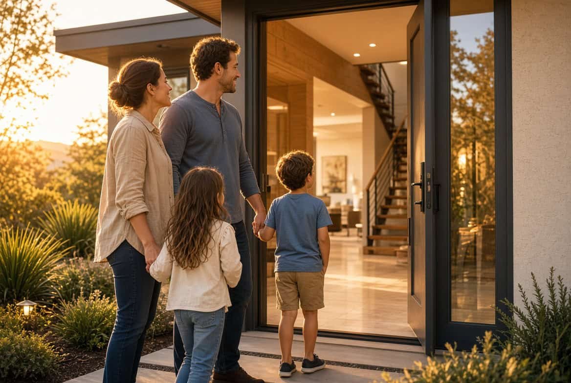 Michigan family enjoying their home through a structured pathway to homeownership